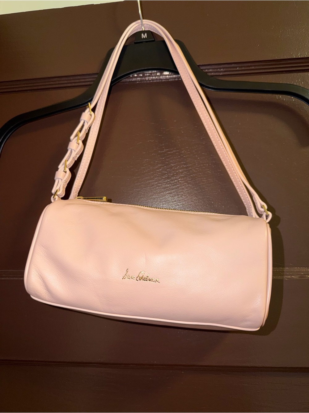 Sam Edelman Pale Pink Barrel Shoulder Bag